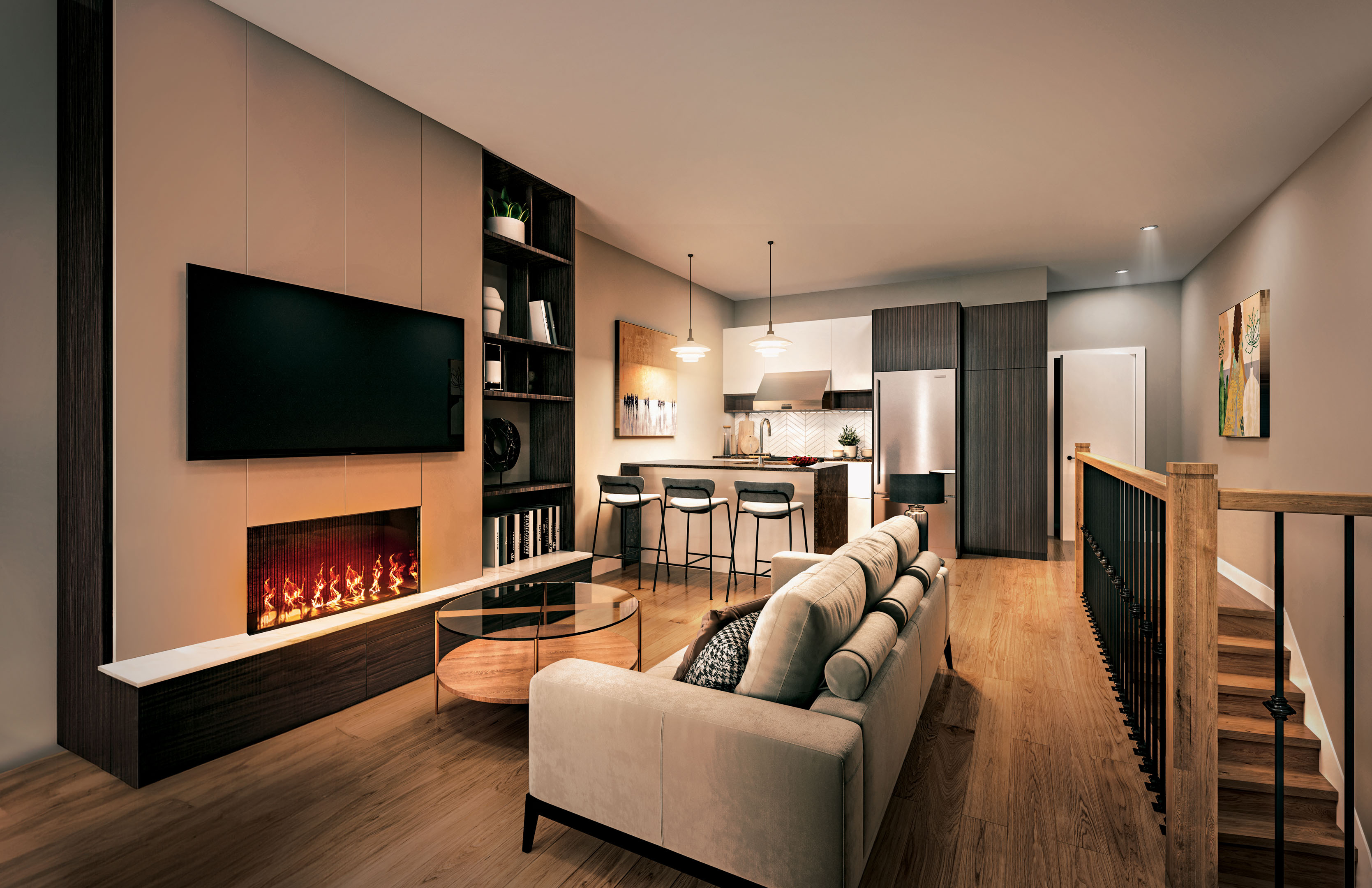 New construction interior rendering