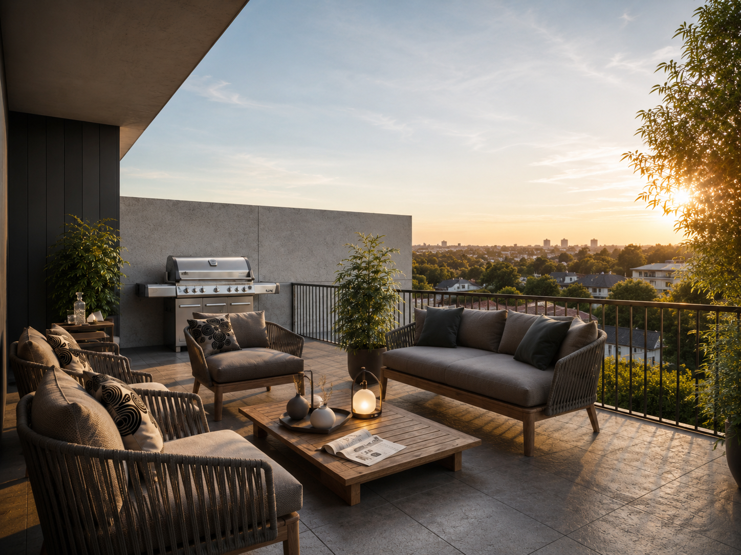 Outdoor terrace designed for everyday west-end living